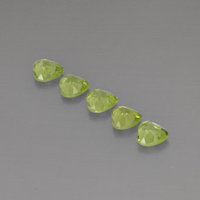  ct natürliche grüner Peridot-Edelsteine, Herzform, VS