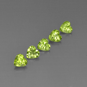 ct natürliche grüner Peridot-Edelsteine, Herzform, VS
