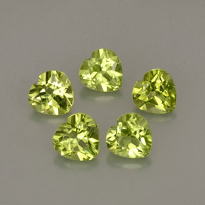  ct natürliche grüner Peridot-Edelsteine, Herzform, VS