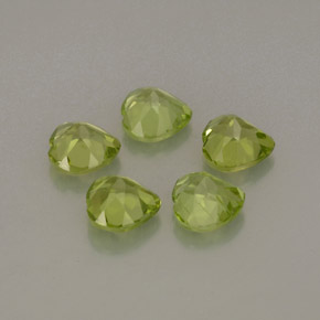  ct natürliche grüner Peridot-Edelsteine, Herzform, VS