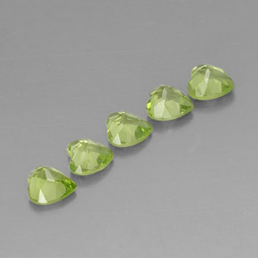  ct natürliche grüner Peridot-Edelsteine, Herzform, VS