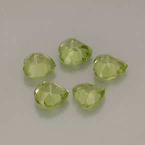  ct natürliche grüner Peridot-Edelsteine, Herzform, VS