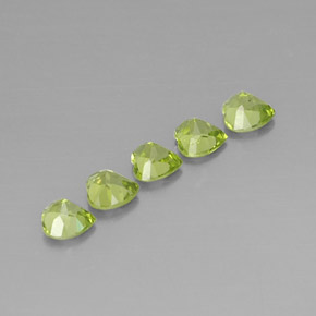  ct natürliche grüner Peridot-Edelsteine, Herzform, VS