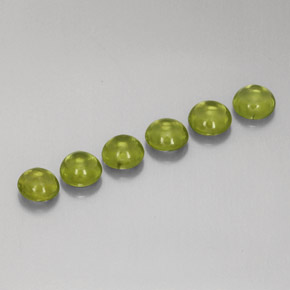  ct natürliche grüner Peridot-Edelsteine, Rundschliff, Transparent