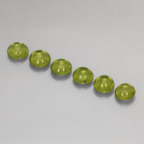  ct natürliche grüner Peridot-Edelsteine, Rundschliff, Transparent