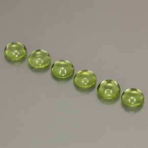  ct natürliche grüner Peridot-Edelsteine, Rundschliff, Transparent