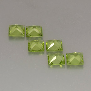  ct natürliche grüner Peridot-Edelsteine, Quadrat, VS