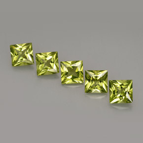  ct natürliche grüner Peridot-Edelsteine, Quadrat, VS