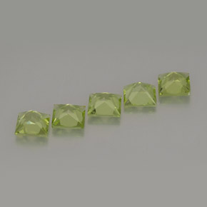  ct natürliche grüner Peridot-Edelsteine, Quadrat, VS
