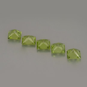  ct natürliche grüner Peridot-Edelsteine, Quadrat, VS