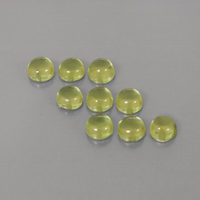  ct natürliche grüner Peridot-Edelsteine, Rundschliff, Transparent