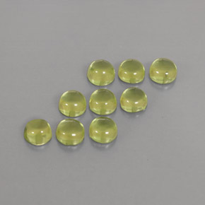  ct natürliche grüner Peridot-Edelsteine, Rundschliff, Transparent