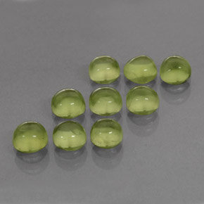  ct natürliche grüner Peridot-Edelsteine, Rundschliff, Transparent