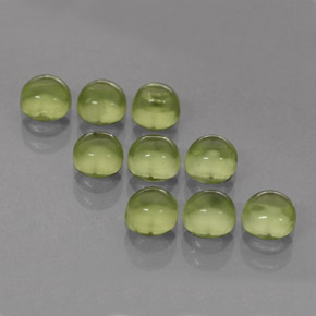  ct natürliche grüner Peridot-Edelsteine, Rundschliff, Transparent