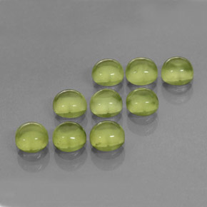  ct natürliche grüner Peridot-Edelsteine, Rundschliff, Transparent