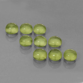 ct natürliche grüner Peridot-Edelsteine, Rundschliff, Transparent
