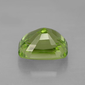 5,30 ctw natürlicher grüner Peridot, Kissenschliff, VVS