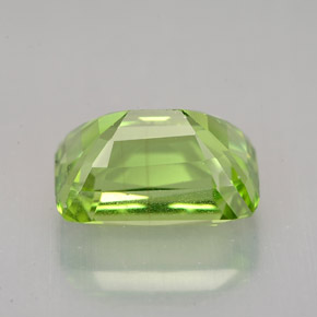 5,00 ctw natürlicher grüner Peridot, Kissenschliff, VS