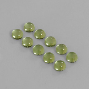  ct natürliche grüner Peridot-Edelsteine, Rundschliff, Transparent