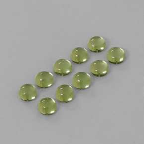  ct natürliche grüner Peridot-Edelsteine, Rundschliff, Transparent