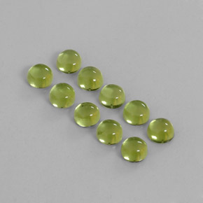  ct natürliche grüner Peridot-Edelsteine, Rundschliff, Transparent