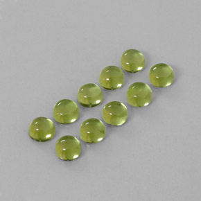  ct natürliche grüner Peridot-Edelsteine, Rundschliff, Transparent