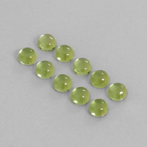  ct natürliche grüner Peridot-Edelsteine, Rundschliff, Transparent