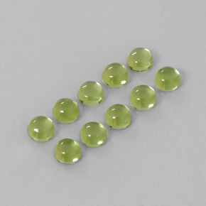  ct natürliche grüner Peridot-Edelsteine, Rundschliff, Transparent