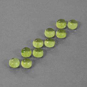  ct natürliche grüner Peridot-Edelsteine, Rundschliff, Transparent