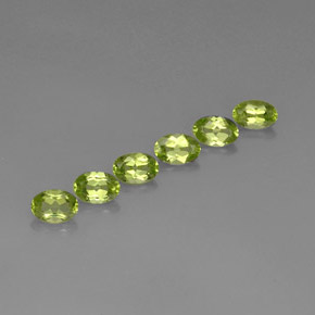  ct natürliche grüner Peridot-Edelsteine, Oval Schliff, VVS-VS