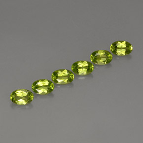  ct natürliche grüner Peridot-Edelsteine, Oval Schliff, VVS-VS
