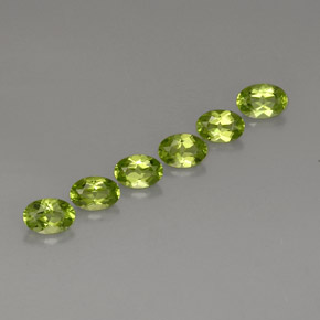  ct natürliche grüner Peridot-Edelsteine, Oval Schliff, VVS-VS