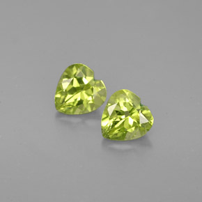  ct natürliche grüner Peridot-Edelsteine, Herzform, VS
