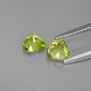  ct natürliche grüner Peridot-Edelsteine, Herzform, VS