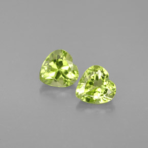  ct natürliche grüner Peridot-Edelsteine, Herzform, VS