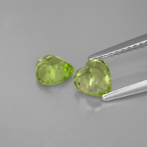  ct natürliche grüner Peridot-Edelsteine, Herzform, VS