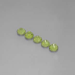 ct natürliche grüner Peridot-Edelsteine, Rundschliff, VVS-VS