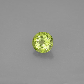 0,81 ctw natürlicher grüner Peridot, Rundschliff, VS