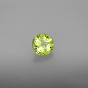 0,81 ctw natürlicher grüner Peridot, Rundschliff, VS