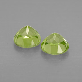  ct natürliche grüner Peridot-Edelsteine, Rundschliff, VVS-VS