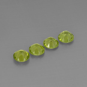  ct natürliche grüner Peridot-Edelsteine, Rundschliff, VVS-VS