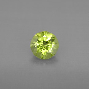 0,84 ctw natürlicher grüner Peridot, Rundschliff, VS