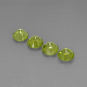  ct natürliche grüner Peridot-Edelsteine, Rundschliff, VVS-VS