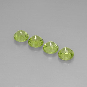  ct natürliche grüner Peridot-Edelsteine, Rundschliff, VVS-VS