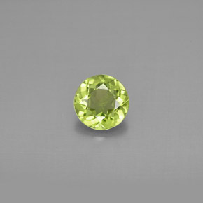 0,85 ctw natürlicher grüner Peridot, Rundschliff, VS