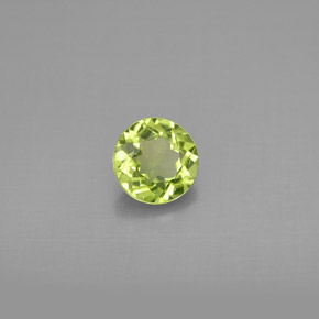 0,85 ctw natürlicher grüner Peridot, Rundschliff, VS