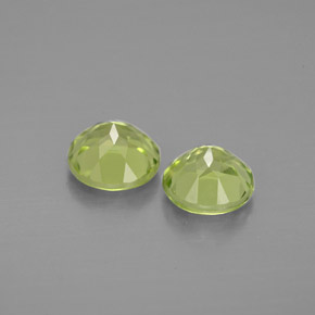  ct natürliche grüner Peridot-Edelsteine, Rundschliff, VVS-VS
