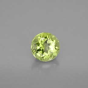 0,98 ctw natürlicher grüner Peridot, Rundschliff, VS