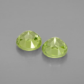  ct natürliche grüner Peridot-Edelsteine, Rundschliff, VVS-VS
