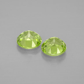  ct natürliche grüner Peridot-Edelsteine, Rundschliff, VVS-VS